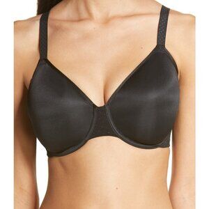 🆕WACOAL Back Appeal Non-padded Seamless Underwire Bra 36C Black #855303